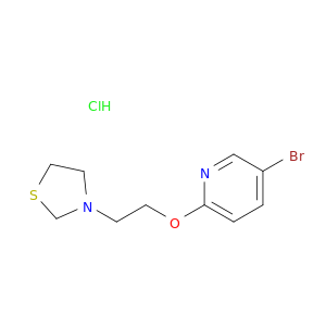 pyridine, 5-bromo-2-[2-(3-thiazolidinyl)ethoxy]-, hydrochloride(1:1)