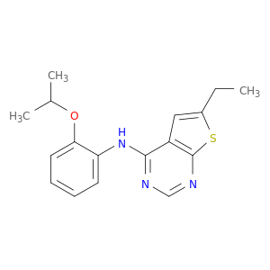 Thieno[2,3-d]pyrimidin-4-amine, 6-ethyl-N-[2-(1-methylethoxy)phenyl]-
