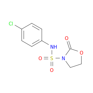 3-OXAZOLIDINESULFONAMIDE, N-(4-CHLOROPHENYL)-2-OXO-