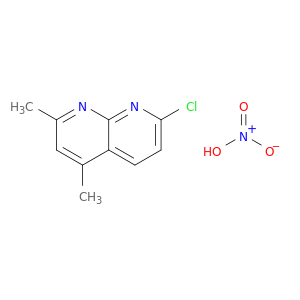 1,8-Naphthyridine, 7-chloro-2,4-dimethyl-, nitrate (1:1)