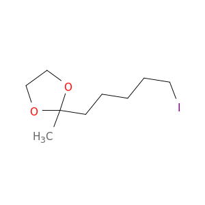 1,3-Dioxolane, 2-(5-iodopentyl)-2-methyl-
