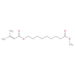 Nonanoic acid, 9-[(3-methyl-1-oxo-2-butenyl)oxy]-, methyl ester