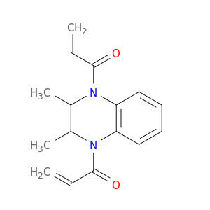 1,1'-(2,3-dimethyl-2,3-dihydroquinoxaline-1,4-diyl)bisprop-2-en-1-one