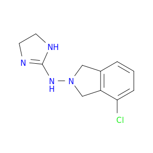 2H-Isoindol-2-amine,4-chloro-N-(4,5-dihydro-1H-imidazol-2-yl)-1,3-dihydro-, hydrochloride (1:1)