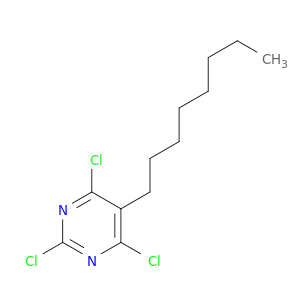Pyrimidine,2,4,6-trichloro-5-octyl-