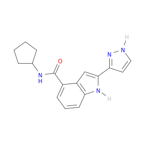 1H-Indole-4-carboxamide, N-cyclopentyl-2-(1H-pyrazol-3-yl)-