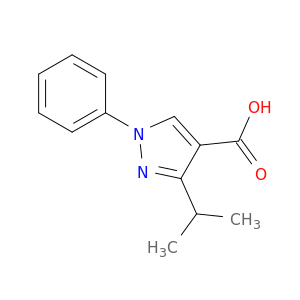 1-Phenyl-3-(propan-2-yl)-1H-pyrazole-4-carboxylic Acid
