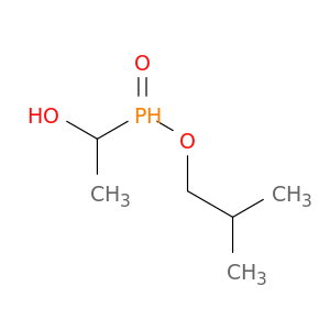 Phosphinic acid, (1-hydroxyethyl)-, 2-methylpropyl ester