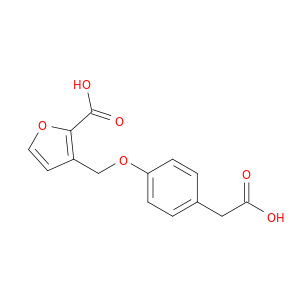 2-Furancarboxylic acid, 3-[[4-(carboxymethyl)phenoxy]methyl]-