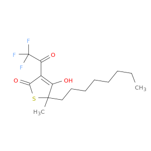 2(5H)-Thiophenone, 4-hydroxy-5-methyl-5-octyl-3-(trifluoroacetyl)-