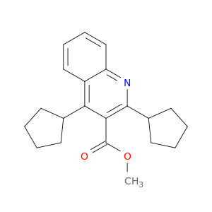 3-Quinolinecarboxylic acid, 2,4-dicyclopentyl-, methyl ester