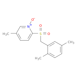 Pyridine, 2-[[(2,5-dimethylphenyl)methyl]sulfonyl]-5-methyl-, 1-oxide