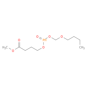 Butanoic acid, 4-[(butoxymethoxyphosphinyl)oxy]-, methyl ester