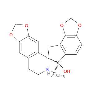 Spiro[1,3-dioxolo[4,5-g]isoquinoline-5(6H),7'-[7H]indeno[4,5-d][1,3]dioxol]-6'-ol,6',7,8,8'-tetrahydro-6,6'-dimethyl-, (5R,6'R)- (9CI)