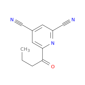 2,4-Pyridinedicarbonitrile, 6-(1-oxobutyl)-