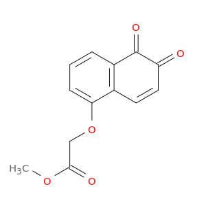 Acetic acid, [(5,6-dihydro-5,6-dioxo-1-naphthalenyl)oxy]-, methyl ester
