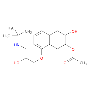 2,3-Naphthalenediol,8-[3-[(1,1-dimethylethyl)amino]-2-hydroxypropoxy]-1,2,3,4-tetrahydro-,2-acetate