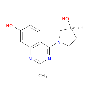 7-Quinazolinol, 4-[(3S)-3-hydroxy-1-pyrrolidinyl]-2-methyl-