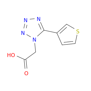 2-[5-(Thiophen-3-yl)-1H-1,2,3,4-tetrazol-1-yl]acetic acid