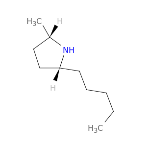Pyrrolidine, 2-methyl-5-pentyl-, cis-