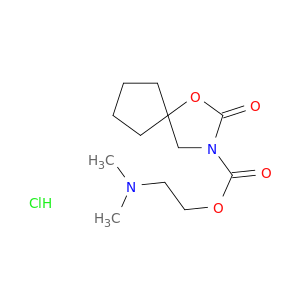 1-Oxa-3-azaspiro[4.4]nonane-3-carboxylicacid, 2-oxo-, 2-(dimethylamino)ethyl ester, hydrochloride (1:1)
