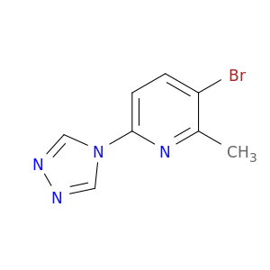 3-Bromo-2-methyl-6-(4H-1,2,4-triazol-4-yl)pyridine