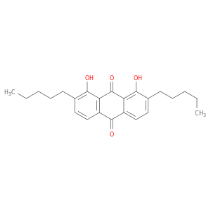9,10-Anthracenedione, 1,8-dihydroxy-2,7-dipentyl-