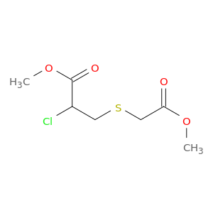 Propanoic acid, 2-chloro-3-[(2-methoxy-2-oxoethyl)thio]-, methyl ester