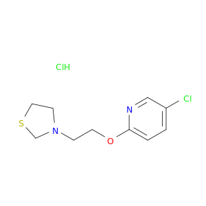 pyridine, 5-chloro-2-[2-(3-thiazolidinyl)ethoxy]-, hydrochloride(1:1)
