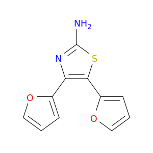 Bis(furan-2-yl)-1,3-thiazol-2-amine