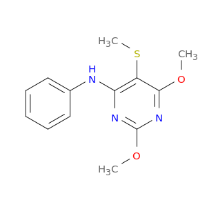 4-Pyrimidinamine, 2,6-dimethoxy-5-(methylthio)-N-phenyl-