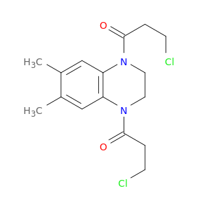 Quinoxaline,1,4-bis(3-chloro-1-oxopropyl)-1,2,3,4-tetrahydro-6,7-dimethyl- (9CI)