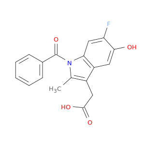 1H-Indole-3-acetic acid, 1-benzoyl-6-fluoro-5-hydroxy-2-methyl-