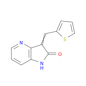 2H-Pyrrolo[3,2-b]pyridin-2-one, 1,3-dihydro-3-(2-thienylmethylene)-