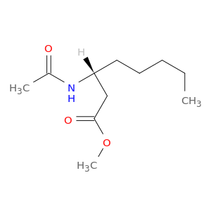 Octanoic acid, 3-(acetylamino)-, methyl ester, (R)-
