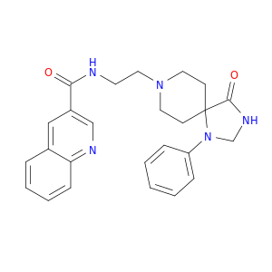 n-[2-(4-氧-1-苯基-1,3,8-三氮杂三氮杂[4.5]dec-8-基)乙基]-3-Quinolinecarboxamide