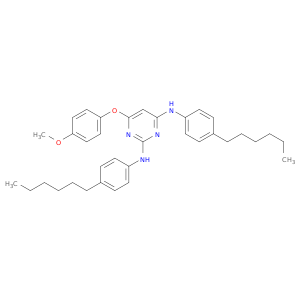 2,4-Pyrimidinediamine, N,N'-bis(4-hexylphenyl)-6-(4-methoxyphenoxy)-