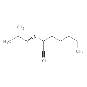 1-Octyn-3-amine, N-(2-methylpropylidene)-