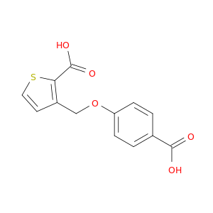 2-Thiophenecarboxylic acid, 3-[(4-carboxyphenoxy)methyl]-