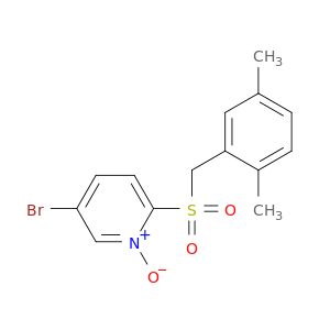 Pyridine, 5-bromo-2-[[(2,5-dimethylphenyl)methyl]sulfonyl]-, 1-oxide