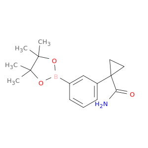 1-[3-(Tetramethyl-1,3,2-dioxaborolan-2-yl)phenyl]cyclopropane-1-carboxamide