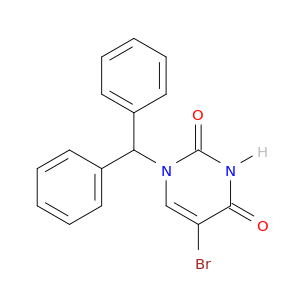2,4(1H,3H)-Pyrimidinedione, 5-bromo-1-(diphenylmethyl)-