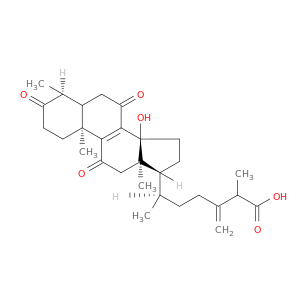 Ergosta-8,24(28)-dien-26-oicacid, 14-hydroxy-4-methyl-3,7,11-trioxo-, (4a)- (9CI)