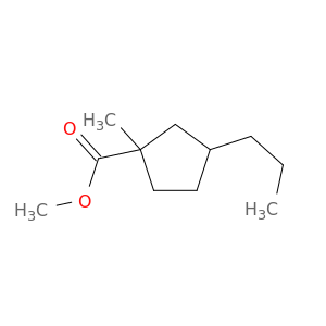 Cyclopentanecarboxylic acid, 1-methyl-3-propyl-, methyl ester
