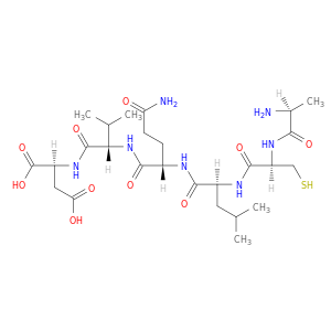 L-Aspartic acid, L-alanyl-L-cysteinyl-L-leucyl-L-glutaminyl-L-valyl-