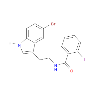 Benzamide, N-[2-(5-bromo-1H-indol-3-yl)ethyl]-2-iodo-