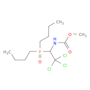Carbamic acid, [2,2,2-trichloro-1-(dibutylphosphinyl)ethyl]-, methyl ester