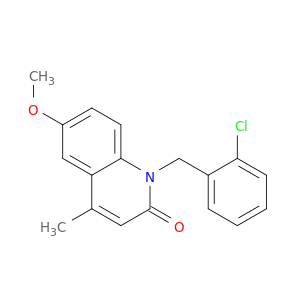 2(1H)-Quinolinone, 1-[(2-chlorophenyl)methyl]-6-methoxy-4-methyl-