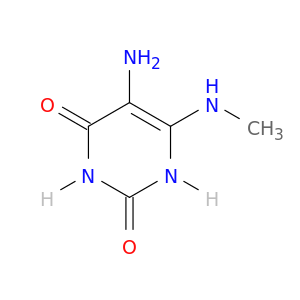 2,4(1H,3H)-Pyrimidinedione, 5-amino-6-(methylamino)-