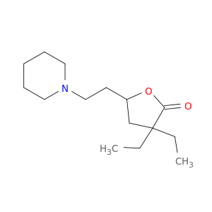 2(3H)-Furanone, 3,3-diethyldihydro-5-[2-(1-piperidinyl)ethyl]-